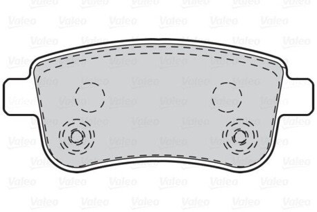Задние тормозные колодки valeo phc 302101