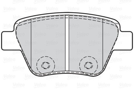 Задние тормозные колодки valeo phc 302134