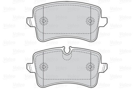 Задние тормозные колодки valeo phc 302157