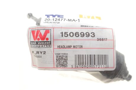 Датчик регулювання кута нахилу фар van Wezel 1506993