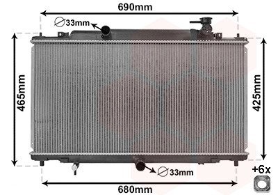 Радиатор интеркулера van Wezel 27002280 на Мазда 6 gj