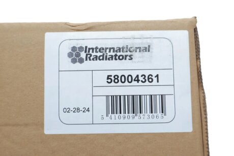 Радіатор (інтеркулер) охолодження повітря в системі наддуву van Wezel 58004361