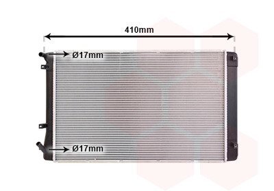 Радіатор інтеркулера van Wezel 82012722