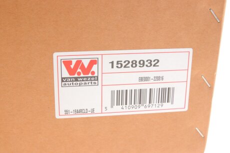 Фонарь (фара) заднего хода van Wezel 1528932