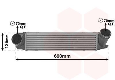 Интеркулер BMW X1 E84 (09-) van Wezel 06014712