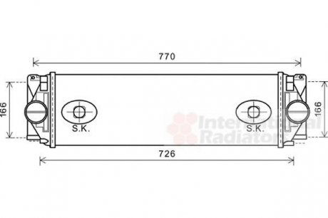 Інтеркулер MERCEDES SPRINTER W 906 (06-) (пр-во) van Wezel 30004582