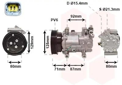 Компресор кондиціонера NISSAN QASHQAI/ RENAULT KANGOO 08 > 13 (вир-во) van wezel 4300K401
