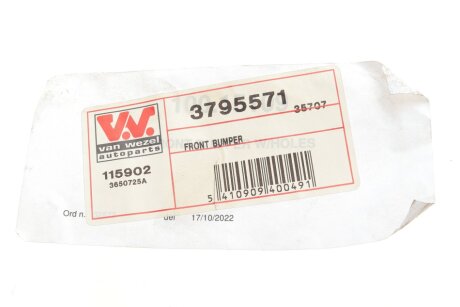 Передний амортизатор (стойка) van Wezel 3795571