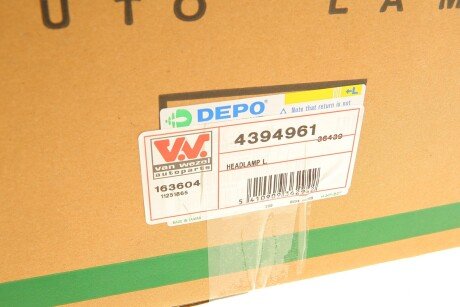 Передняя фара van Wezel 4394961