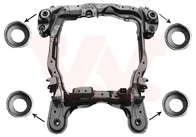Підрамник передній HYUNDAI TUCSON/ KIA SPORTAGE 04>10 (вир-во) van wezel 8267690