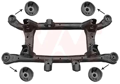 Підрамник задній HYUNDAI TUCSON тільки 4WD (вир-во) van wezel 8381629 Киа Спортейдж 2