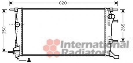 Радиатор (вир-во) van Wezel 43002409