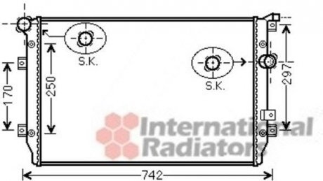Радиатор (вир-во) van Wezel 58002287