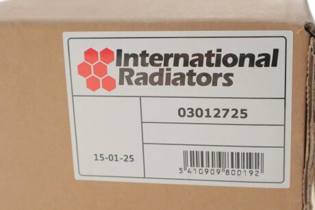 Радиатор интеркулера van Wezel 03012725