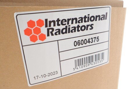 Радиатор интеркулера van Wezel 06004375