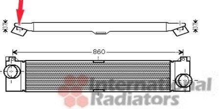 Радиатор інтеркулера van Wezel 17004353