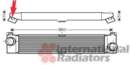 Радиатор інтеркулера van Wezel 17004360