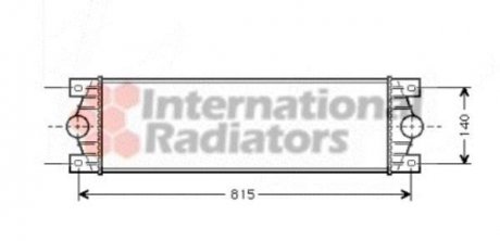 Радиатор інтеркулера van Wezel 43004089