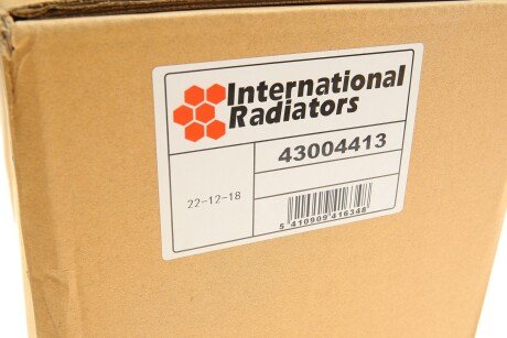 Радиатор интеркулера van Wezel 43004413