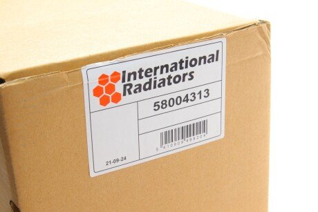 Радиатор интеркулера van Wezel 58004313