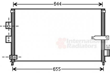 Радіатор кондиционера HONDA CIVIC VIII (FA, FD) (05-) (пр-во) van Wezel 25005223