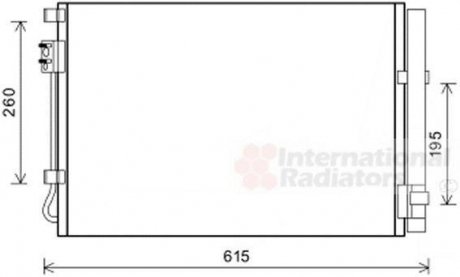 Радиатор кондиционера HYUN ACCENT 11- (пр-во) van Wezel 82005269