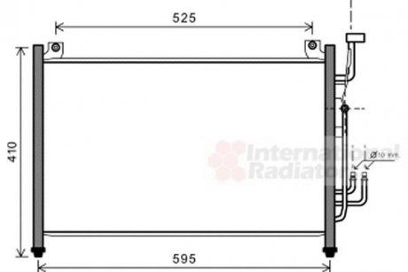 Радіатор кондиціонера van Wezel 27005236