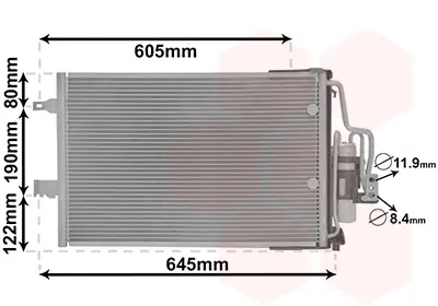 Радіатор кондиціонера van wezel 37005369
