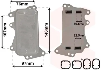 Радіатор масляний BMW 1 Serie 2.0 F20/F21 (вир-во) Van Wezel 06003553