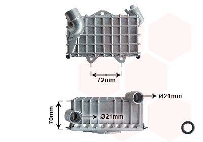 Радиатор масляный MB W202 25TD 95-00 van Wezel 30003477 на Мерседес C-Class S202