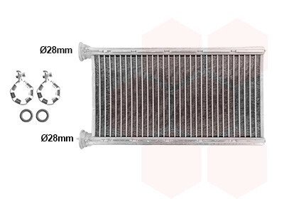 Радиатор печки (отопителя) van Wezel 51016700
