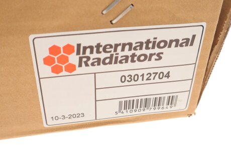 Радіатор охолодження двигуна van Wezel 03012704