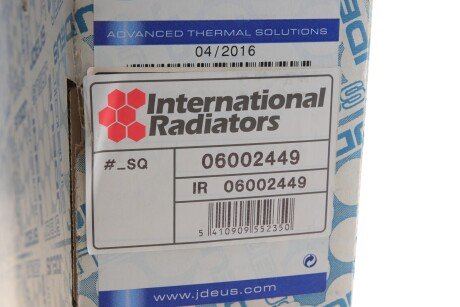 Радіатор охолодження двигуна van Wezel 06002449