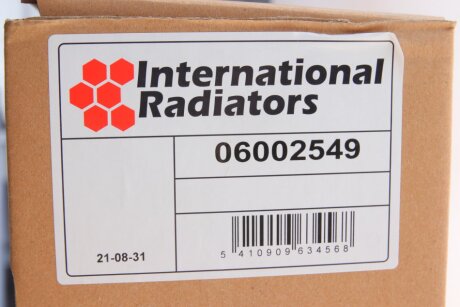 Радіатор охолодження двигуна van Wezel 06002549