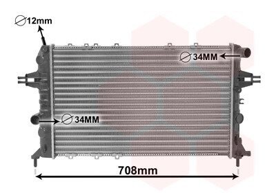 Радиатор охлаждения двигателя van Wezel 37002293