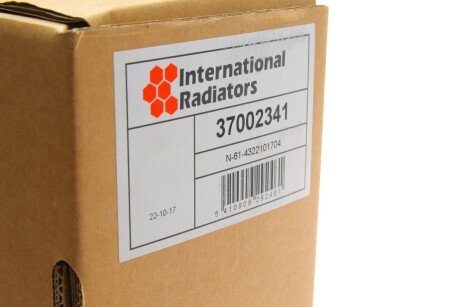 Радіатор охолодження двигуна van Wezel 37002341