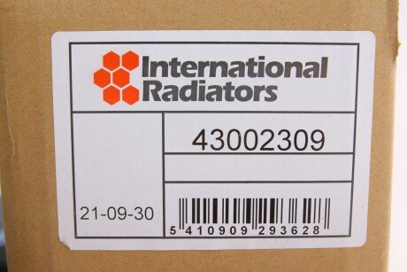 Радіатор охолодження двигуна van Wezel 43002309