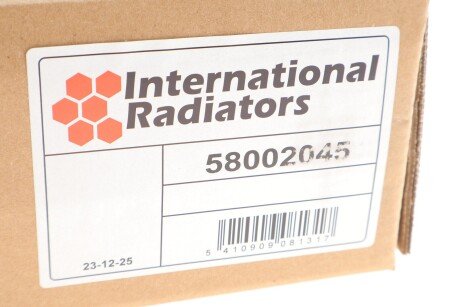 Радіатор охолодження двигуна van Wezel 58002045