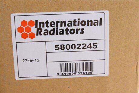 Радиатор охлаждения двигателя van Wezel 58002245