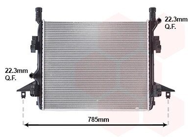 Радіатор охолодження двигуна van Wezel 58012736