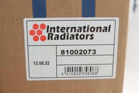 Радиатор охлаждения двигателя van Wezel 81002073