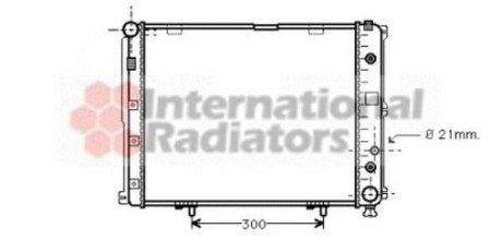 Радиатор охлаждения MERCEDES E-CLASS W 124 (84-) E 220 (пр-во) van Wezel 30002148