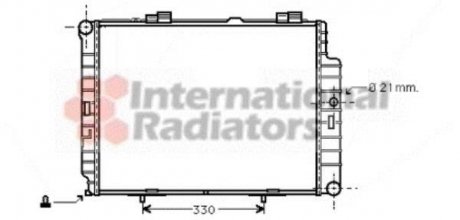 Радиатор охлаждения MERCEDES E II (210) (пр-во) van Wezel 30002287