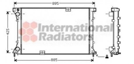 Радиатор охлаждения OPEL, RENAULT (пр-во) van Wezel 43002313