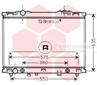 Радіатор охлаждения SORENTO 24i/35i AT 02-04(пр-во) van Wezel 83002057