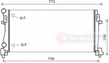 Радиатор охлаждения VAG (пр-во) van Wezel 58002340