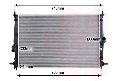 Радіатор охолодження двигуна van Wezel 27012714 на Бмв E65