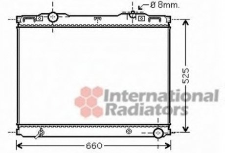 Радіатор охолодження SORENTO 25CRDi MT 02- (вир-во) van Wezel 83002133