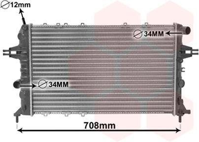 Радиатор охлаждения двигателя van Wezel 37002293