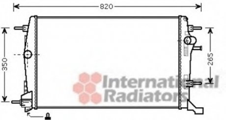 Радиатор охолодження van Wezel 43002414